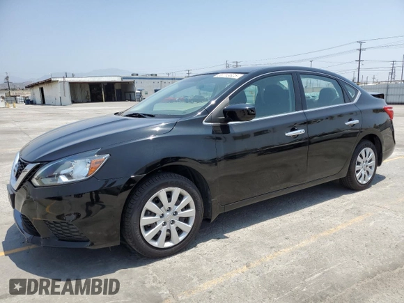 2017 Nissan Sentra SV with VIN 3N1AB7AP0HY363325, listed as a Copart auction lot 58713625 with 56,101 mi miles and Salvage title. Bid and sale history available at DreamBid. Image 1.