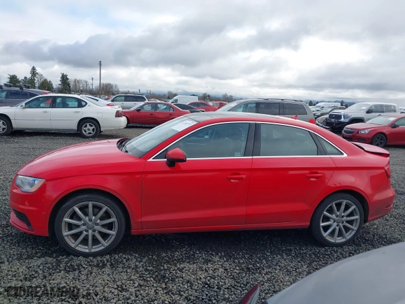2015 Audi A3 2.0T Premium Plus with VIN WAUEFGFFXF1044922, listed as a IAAI auction lot 41709772 with 77,700 mi miles. Bid and sale history available at carsss.com. Image 14.