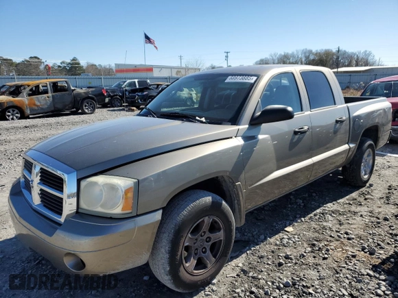 2007 Dodge Dakota SLT with VIN 1D7HE48K97S199376, listed as a Copart auction lot 88973885 with 192,774 mi miles and Salvage Title. Bid and sale history available at DreamBid. Image 1.
