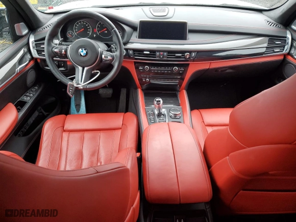 2015 BMW X5 M with VIN 5YMKT6C54F0C89266, listed as a Copart auction lot 45340675 with 22,347 mi miles and Salvage Title. Bid and sale history available at carsss.com. Image 8.