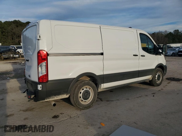 2023 Ford Transit Cargo with VIN 1FTYE1Y85PKB93653, listed as a Copart auction lot 47221395 with 11,048 mi miles and Salvage Title. Bid and sale history available at carsss.com. Image 3.
