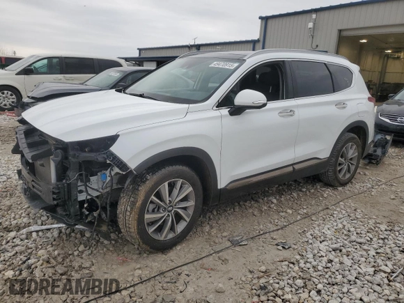 2020 Hyundai Santa Fe Limited with VIN 5NMS5CAD7LH297771, listed as a Copart auction lot 49470915 with 87,407 mi miles and Non Repairable. Bid and sale history available at carsss.com. Image 1.