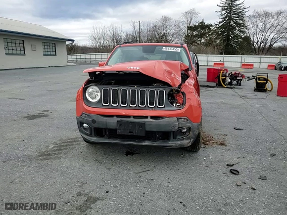 2016 Jeep Renegade Latitude with VIN ZACCJBBT9GPD27188, listed as a Copart auction lot 48133455 with 83,655 mi miles and Salvage Title. Bid and sale history available at carsss.com. Image 10.