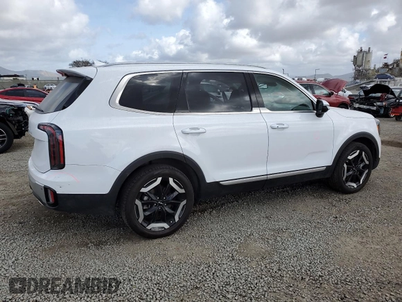 2024 Kia Telluride EX with VIN 5XYP34GC7RG504047, listed as a Copart auction lot 51299345 with 19,721 mi miles and Salvage title. Bid and sale history available at DreamBid. Image 3.