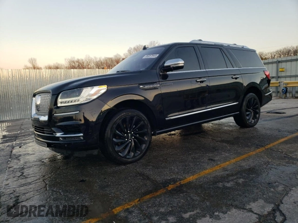 2020 Lincoln Navigator Black Label z VIN 5LMJJ3TTXLEL07264, wystawiony jako Copart lot #85087844 z przebiegiem 55 109 mil mil oraz Szkoda całkowita • Salvage title. Historia ofert i sprzedaży dostępna na DreamBid. Obrazek 1.