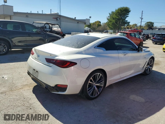 2018 Infiniti Q60 Sport with VIN JN1EV7EK0JM340319, listed as a Copart auction lot 72844634 with 142,441 mi miles and Salvage Title. Bid and sale history available at DreamBid. Image 3.
