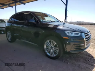2018 Audi Q5 Premium Plus with VIN WA1BNAFY8J2161015, listed as a Copart auction lot 54365795 with 25,921 mi miles and Salvage Title. Bid and sale history available at carsss.com. Image 4.