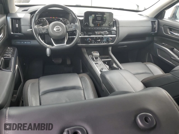 2022 Nissan Pathfinder SL with VIN 5N1DR3CC3NC205330, listed as a Copart auction lot 64749205 with 38,059 mi miles and Salvage title. Bid and sale history available at DreamBid. Image 8.
