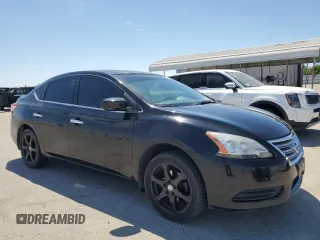 2015 Nissan Sentra S with VIN 3N1AB7AP3FY285913, listed as a Copart auction lot 53899245 with 153,164 mi miles and Salvage Title. Bid and sale history available at carsss.com. Image 4.