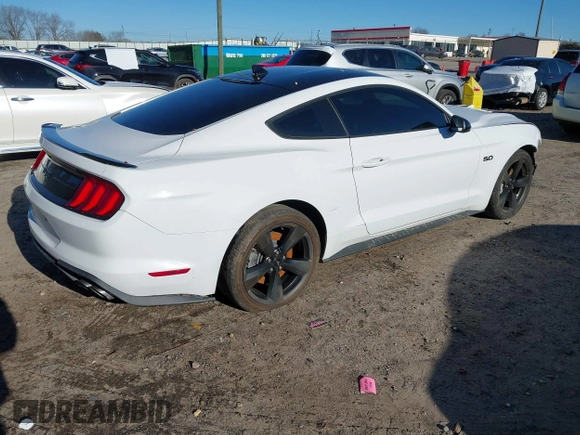 2022 Ford Mustang GT with VIN 1FA6P8CF3N5107922, listed as a IAAI auction lot 41268928 with 43,755 mi miles and . Bid and sale history available at DreamBid. Image 4.