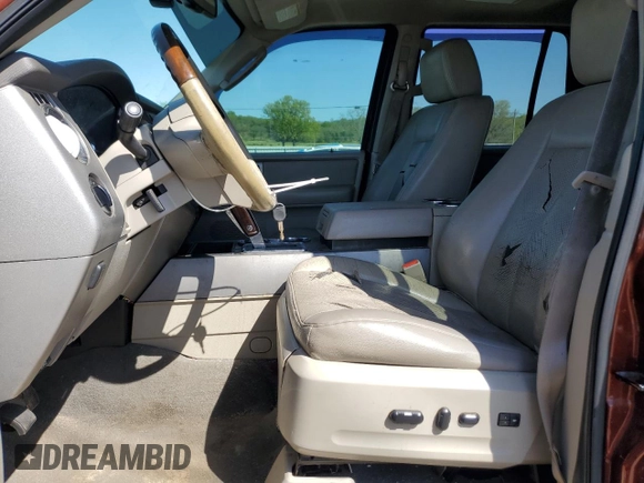 2008 Ford Expedition Limited with VIN 1FMFU19558LA46223, listed as a Copart auction lot 53288565 with 274,586 mi miles and Salvage title. Bid and sale history available at DreamBid. Image 7.