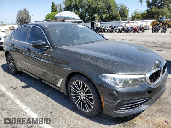 2019 BMW 5 Series 540i with VIN WBAJE5C54KWW12967, listed as a Copart auction lot 58490535 with 91,758 mi miles and Salvage title. Bid and sale history available at DreamBid. Image 4.