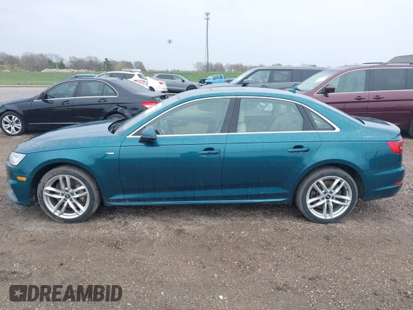 2017 Audi A4 with VIN WAUENBF41HA063494, listed as a IAAI auction lot 41965803 with 61,926 mi miles and . Bid and sale history available at DreamBid. Image 14.