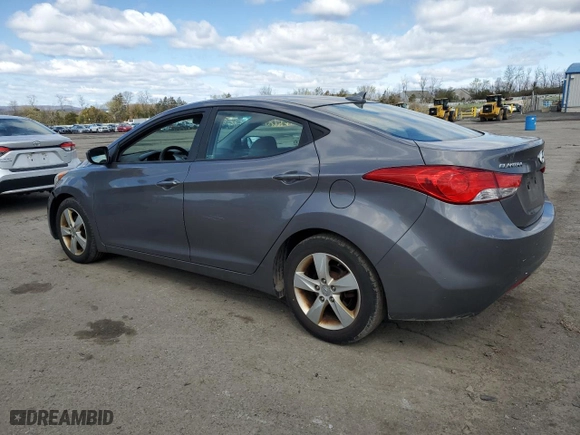 2013 Hyundai Elantra Limited with VIN 5NPDH4AE9DH350554, listed as a Copart auction lot 52210505 with 163,129 mi miles and Salvage Title. Bid and sale history available at carsss.com. Image 2.