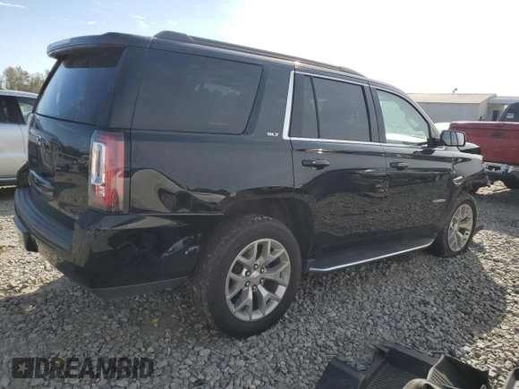 2018 GMC Yukon SLT with VIN 1GKS1BKC9JR261668, listed as a Copart auction lot 86115394 with 48,106 mi miles and Salvage Title. Bid and sale history available at carsss.com. Image 3.