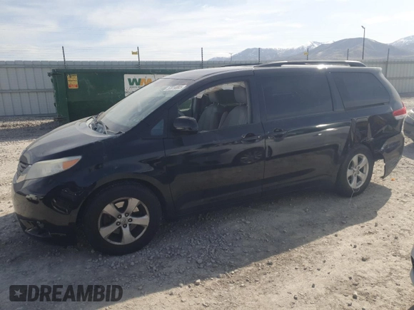 2013 Toyota Sienna LE AAS with VIN 5TDKK3DC6DS296783, listed as a Copart auction lot 52014085 with 0 mi miles and Salvage Title. Bid and sale history available at carsss.com. Image 1.