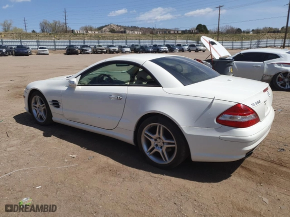 2007 Mercedes-Benz SL-Class 5.5L V8 with VIN WDBSK71F57F122325, listed as a Copart auction lot 52602695 with 125,830 mi miles and Clean Title. Bid and sale history available at carsss.com. Image 2.