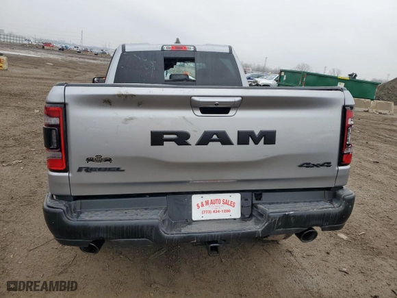 2019 Ram 1500 Rebel with VIN 1C6SRFET6KN841340, listed as a Copart auction lot 86519134 with 74,013 mi miles and Salvage Title. Bid and sale history available at carsss.com. Image 6.