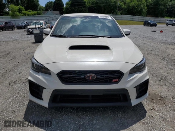 2021 Subaru WRX STI with VIN JF1VA2E60M9814538, listed as a Copart auction lot 56328295 with 58,512 mi miles and Salvage title. Bid and sale history available at DreamBid. Image 5.