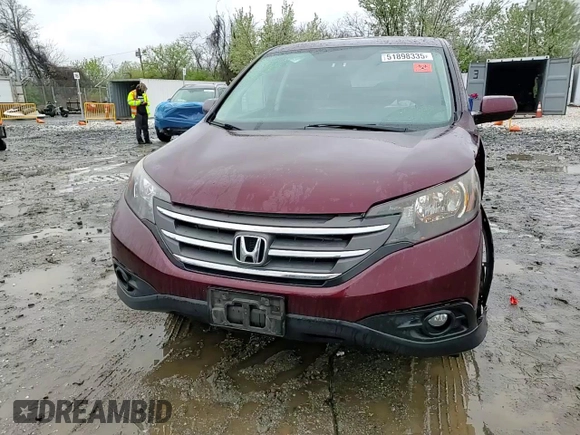 2014 Honda CR-V EX with VIN 5J6RM4H51EL051428, listed as a Copart auction lot 51898335 with 163,897 mi miles and Salvage Title. Bid and sale history available at carsss.com. Image 12.