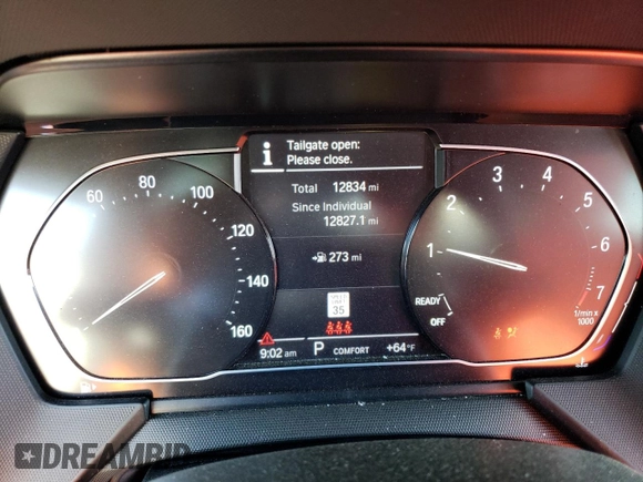 2021 BMW 2 Series 228i with VIN WBA53AK07M7H93052, listed as a Copart auction lot 59135483 with 12,834 mi miles. Bid and sale history available at carsss.com. Image 9.