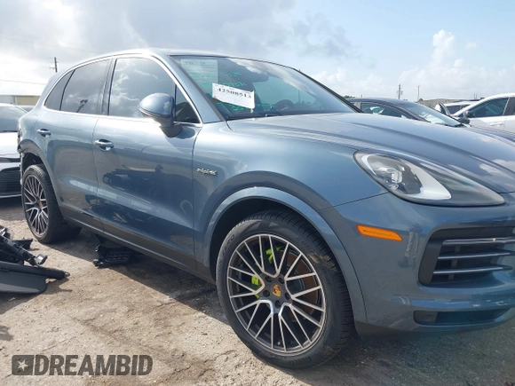 2019 Porsche Cayenne E-Hybrid with VIN WP1AE2AY2KDA51354, listed as a IAAI auction lot 42508513 with 45,135 mi miles and . Bid and sale history available at DreamBid. Image 1.