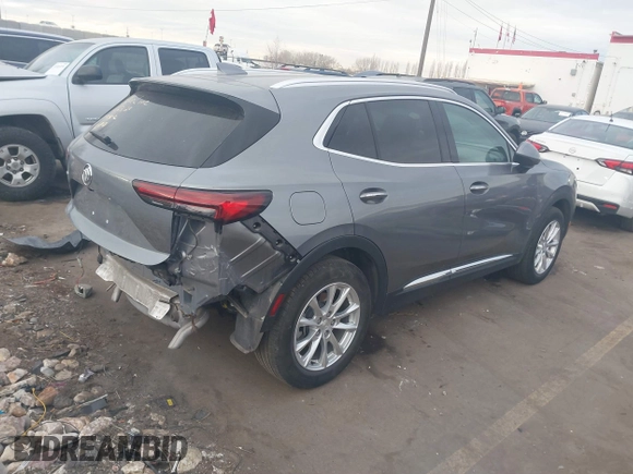 2021 Buick Envision Preferred with VIN LRBFZMR49MD048459, listed as a IAAI auction lot 41400810 with 42,553 mi miles and . Bid and sale history available at carsss.com. Image 4.