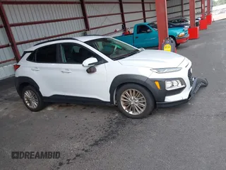 2020 Hyundai Kona SEL with VIN KM8K2CAA1LU463785, listed as a IAAI auction lot 40055542 with 58,258 mi miles. Bid and sale history available at carsss.com. Image 1.