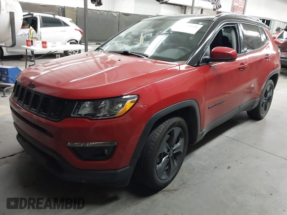 2021 Jeep Compass Altitude with VIN 3C4NJCBB4MT587363, listed as a IAAI auction lot 42540626 with 85,683 mi miles and . Bid and sale history available at DreamBid. Image 2.