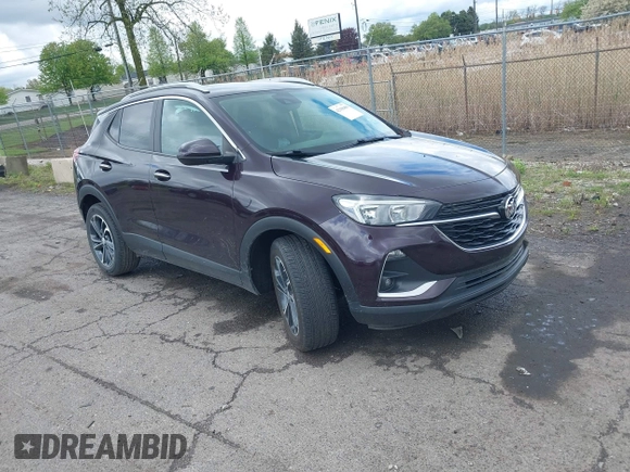2021 Buick Encore GX Select with VIN KL4MMDSL2MB151382, listed as a IAAI auction lot 42198480 with 60,220 mi miles and . Bid and sale history available at DreamBid. Image 1.