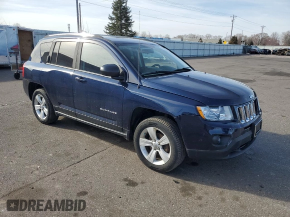 2012 Jeep Compass Sport with VIN 1C4NJDBB0CD623897, listed as a Copart auction lot 53256855 with 118,891 mi miles and Salvage Title. Bid and sale history available at carsss.com. Image 4.