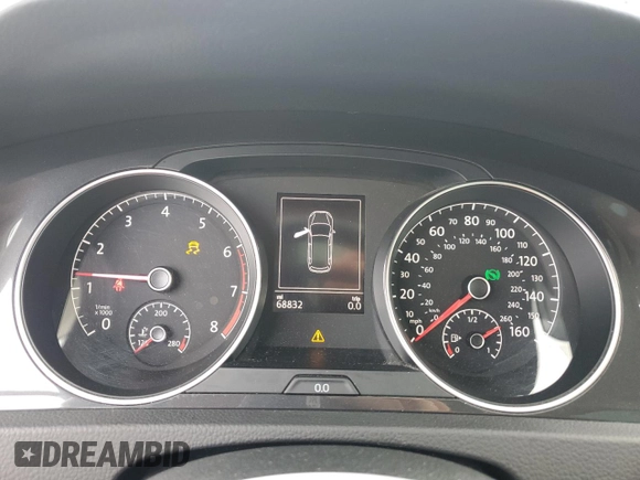 2019 Volkswagen Golf S с VIN 3VWH17AU0KM503907, выставлен на аукционе Copart как лот 55809145 с пробегом 68 832 миль миль и Списание • Salvage title. История ставок и продаж доступна на DreamBid. Изображение 9.