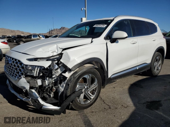 2021 Hyundai Santa Fe Essential with VIN 5NMS24AJ7MH368750, listed as a Copart auction lot 86024724 with 26,692 mi miles and Salvage Title. Bid and sale history available at carsss.com. Image 1.