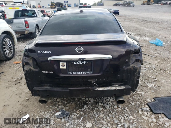 2013 Nissan Maxima S with VIN 1N4AA5AP3DC845834, listed as a Copart auction lot 55422865 with 106,938 mi miles and Salvage Title. Bid and sale history available at DreamBid. Image 6.