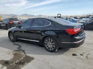 2014 Kia Cadenza Premium with VIN KNALN4D74E5130836, listed as a Copart auction lot 43482775 with 123,885 mi miles and Salvage Title. Bid and sale history available at carsss.com. Image 2.