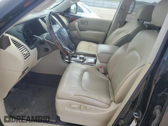 2017 Infiniti QX80 with VIN JN8AZ2NE7H9154114, listed as a Copart auction lot 58202525 with 155,750 mi miles and Salvage title. Bid and sale history available at DreamBid. Image 7.