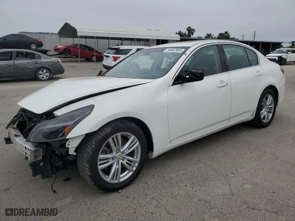 2013 Infiniti G37 Sedan Journey with VIN JN1CV6AP1DM726206, listed as a Copart auction lot 54602995 with 107,155 mi miles and Clean Title. Bid and sale history available at carsss.com. Image 1.