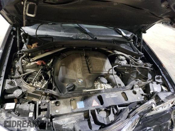 2011 BMW X3 35i with VIN 5UXWX7C57BLL15125, listed as a Copart auction lot 48392785 with 152,463 mi miles and Salvage Title. Bid and sale history available at DreamBid. Image 12.