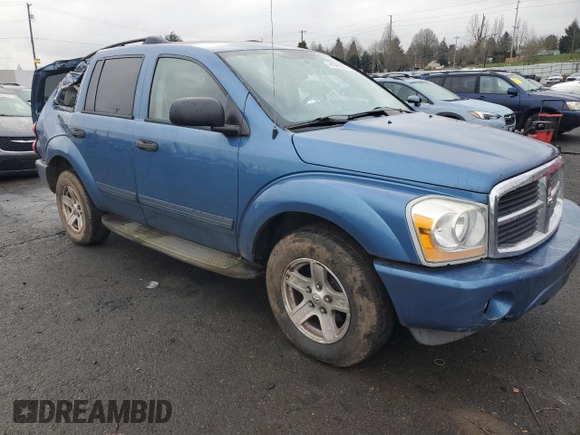 2005 Dodge Durango SLT z VIN 1D4HD48D25F532329, wystawiony jako Copart lot #44386305 z przebiegiem 149 100 mil mil oraz Szkoda całkowita • Salvage title. Historia ofert i sprzedaży dostępna na DreamBid. Obrazek 4.