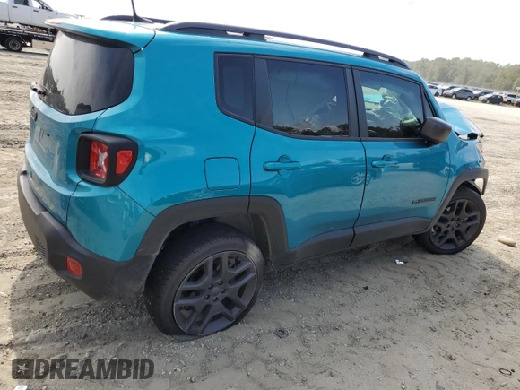 2021 Jeep Renegade 80th Anniversary with VIN ZACNJDBB8MPN22610, listed as a Copart auction lot 71787754 with 49,057 mi miles and Salvage title. Bid and sale history available at DreamBid. Image 3.