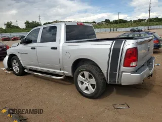 2012 Ram 1500 Express with VIN 1C6RD7KT1CS142370, listed as a Copart auction lot 60756925 with 106,627 mi miles and Salvage title. Bid and sale history available at DreamBid. Image 2.