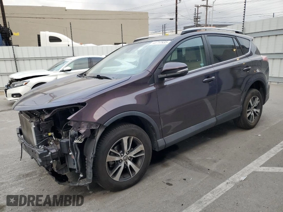 2017 Toyota RAV4 XLE with VIN 2T3WFREV0HW371653, listed as a Copart auction lot 43712935 with 96,694 mi miles and Salvage Title. Bid and sale history available at carsss.com. Image 1.