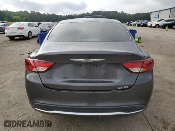 2015 Chrysler 200 Limited with VIN 1C3CCCAB0FN556461, listed as a Copart auction lot 54229305 with 204,551 mi miles and Salvage Title. Bid and sale history available at DreamBid. Image 6.