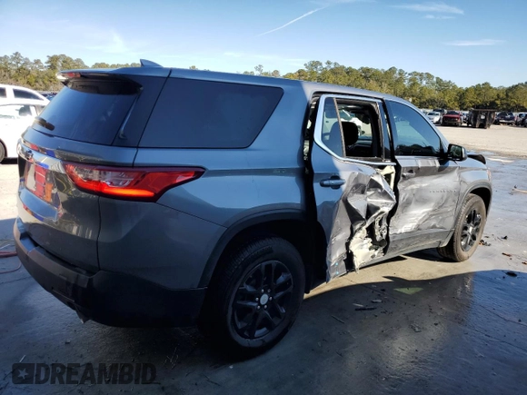 2021 Chevrolet Traverse LS with VIN 1GNERFKW4MJ245004, listed as a Copart auction lot 88063325 with 95,832 mi miles and Salvage title. Bid and sale history available at DreamBid. Image 3.