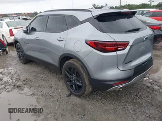 2024 Chevrolet Blazer LT with VIN 3GNKBDR4XRS136956, listed as a IAAI auction lot 42404333 with 19,976 mi miles and . Bid and sale history available at DreamBid. Image 3.