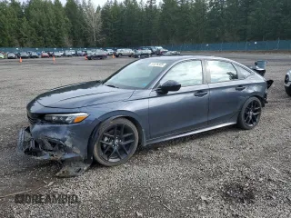 2023 Honda Civic Sedan Sport with VIN 2HGFE2F52PH517298, listed as a Copart auction lot 51676335 with 21,427 mi miles and Salvage Title. Bid and sale history available at carsss.com. Image 1.