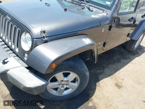 2016 Jeep Wrangler Unlimited Sahara with VIN 1C4HJWEG2GL273507, listed as a IAAI auction lot 39855004 with 87,011 mi miles and . Bid and sale history available at DreamBid. Image 6.