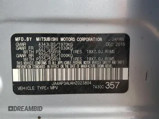 2017 Mitsubishi Outlander ES с VIN JA4AP3AU4HZ023804, выставлен на аукционе Copart как лот 59096655 с пробегом Не указан миль и Списание • Salvage title. История ставок и продаж доступна на DreamBid. Изображение 13.