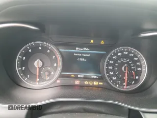 2021 Genesis G70 3.3T with VIN KMTG74LE8MU071729, listed as a Copart auction lot 43466165 with 18,760 mi miles and Salvage Title. Bid and sale history available at carsss.com. Image 9.