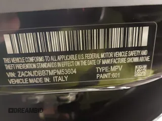 2021 Jeep Renegade 80th Anniversary z VIN ZACNJDBB7MPM53604, wystawiony jako IAAI lot #41909531 z przebiegiem 44 668 mil mil oraz . Historia ofert i sprzedaży dostępna na DreamBid. Obrazek 9.